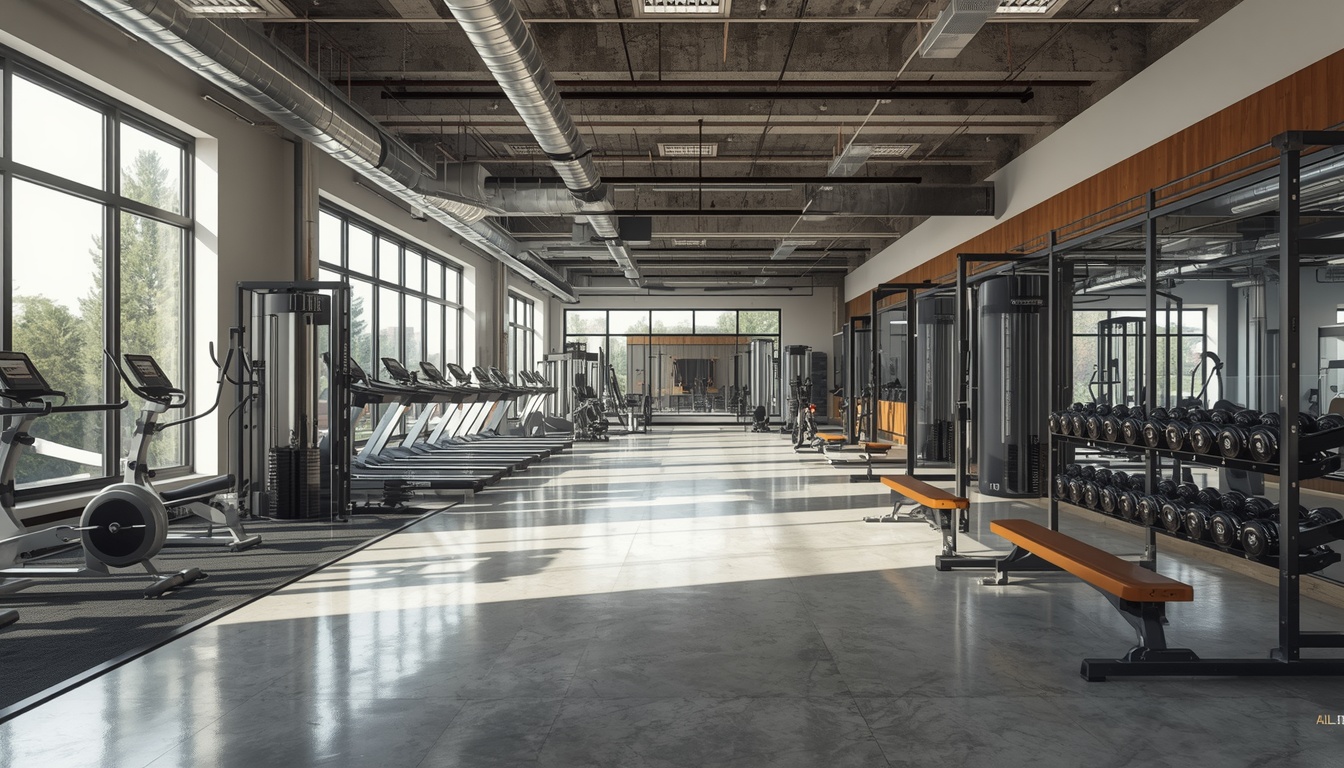 Kneesrefineei training studio with functional equipment